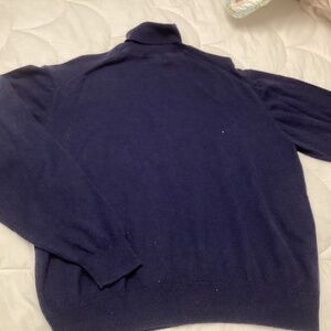 Orvis cotton, silk, and cashmere turtleneck sweater